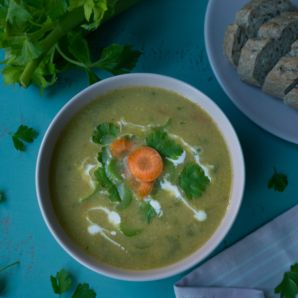 Polévka z řapíkatého celeru