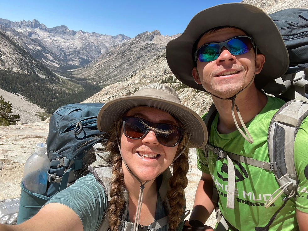 Celebrating the adventure of a lifetime. All smiles in the California sun