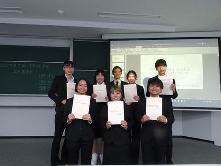 卒論発表会を終えました。