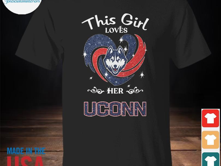 Jonescustominteriors - This girl loves her Uconn Huskies hearts 2023 shirt