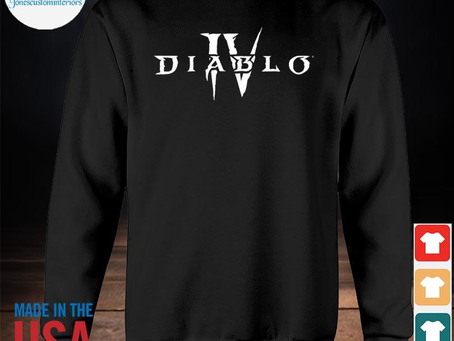 Jonescustominteriors - Premium diablo iv white core logo black 2023 shirt
