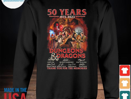Jonescustominteriors - Top 50 years 1973 2023 Dungeons Dragons thank you for the memories signatures