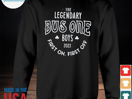 Jonescustominteriors - Official sam hauser the legendary bus one boys 2023 first on first off shirt