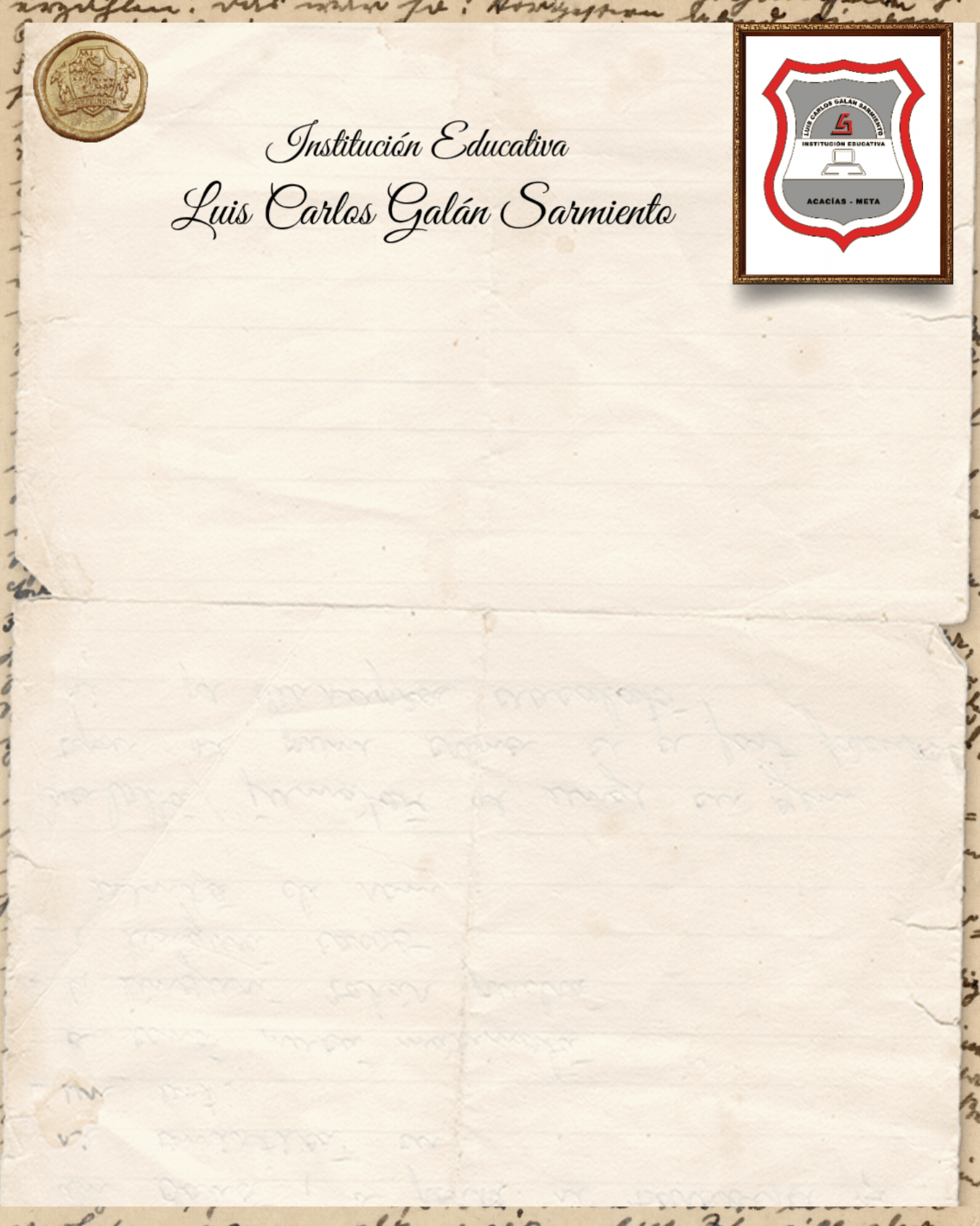 Documento A4 biografía de personaje importante histórico vintage clásico beis (40 x 35 cm)