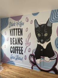 Kitten Bean Mural