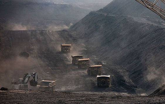 Mining, Excavator, Truck