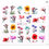 Miniaturbild: Blume Nagel Wasser Aufkleber Aufkleber Sakura Daisy Floral Muster