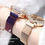 Miniaturbild: 2020 neue Armband Set einfache Mode Uhr Quarzuhr Set Damenuhr