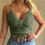 Miniaturbild: Sexy See-through Hosenträger Damen Sommer ärmellose V Hals