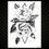 Miniaturbild: Sexy Pfingstrose temporäre Tattoos für Frauen Blume Rose Tattoos