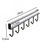 Miniaturbild: 1pc Metall spezielle U Typ 6 Haken Rack Bad Küche Lagerregal