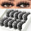 Miniaturbild: 5 Paare weichen Wimpern lange Wimpern Verlängerung gefälschte