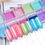 Miniaturbild: 12 Farben Chrom Spiegel Effekt Pigment Glitter Pulver Super