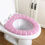 Miniaturbild: 1pc Badezimmer wärmer waschbare Tuch Toilette Sitz Abdeckung Matte