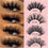 Miniaturbild: 5 verschiedene Stile 3D handgemachte Nerz Wimpern falsche