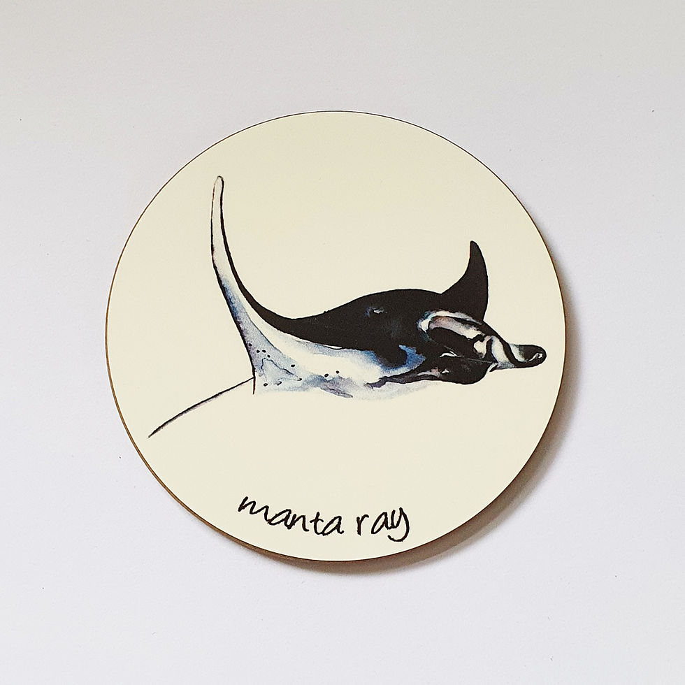 Thumbnail: Watercolour Underwater Animal Coasters