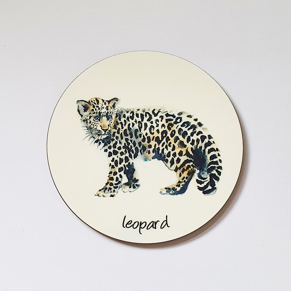 Thumbnail: Watercolour Safari Animal Coasters