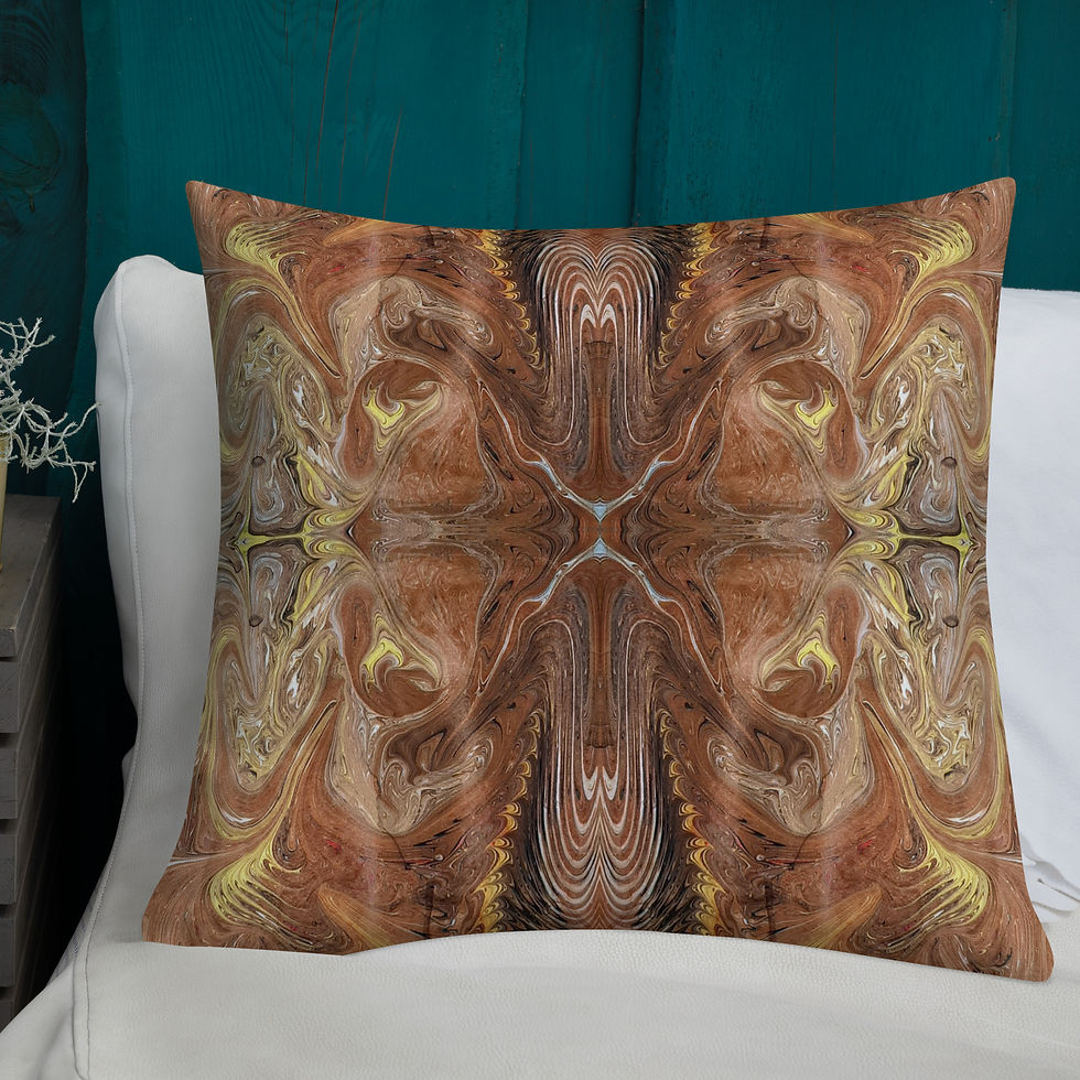 Thumbnail: Bronze on brown swirls I