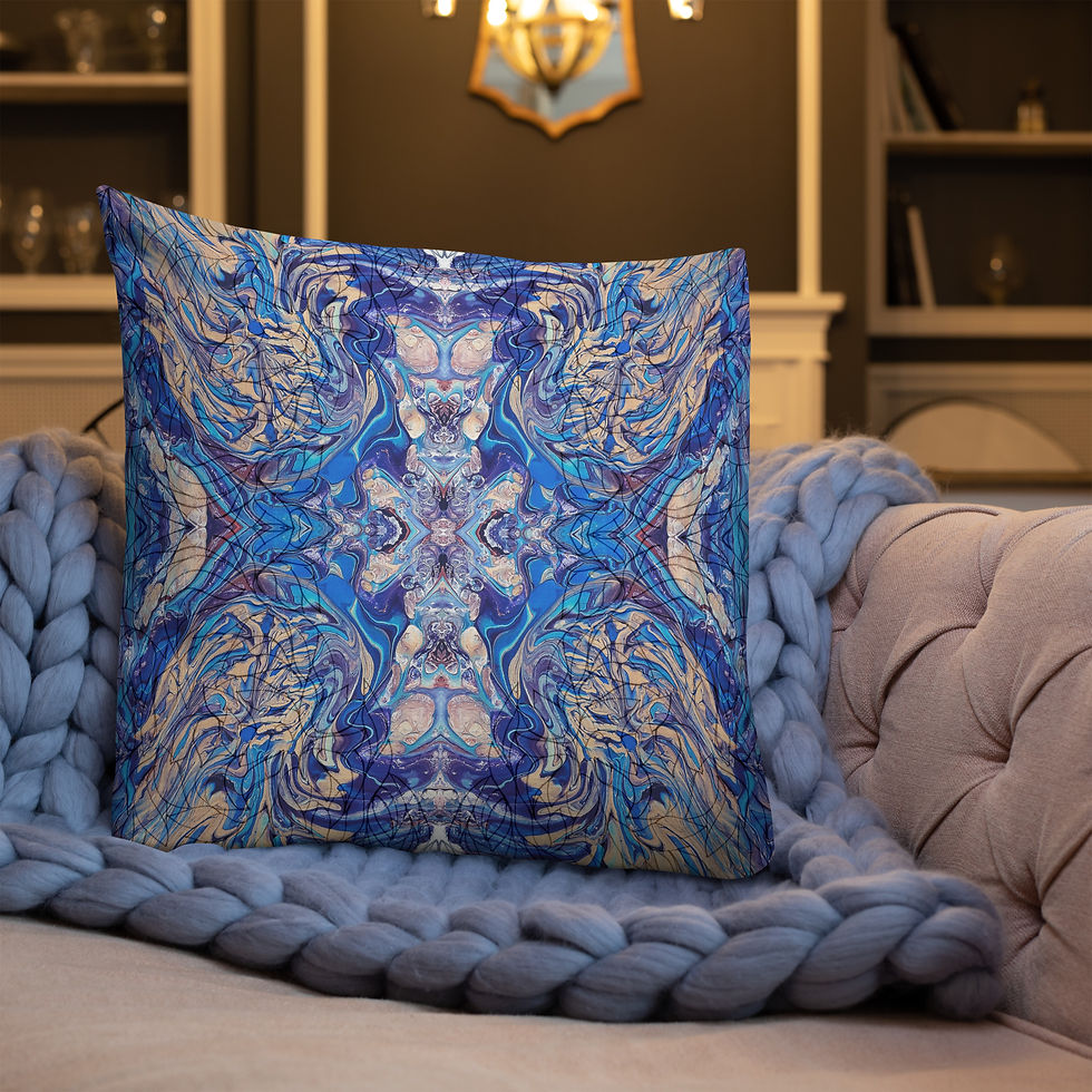 Thumbnail: Cobalt on gold arabesque I