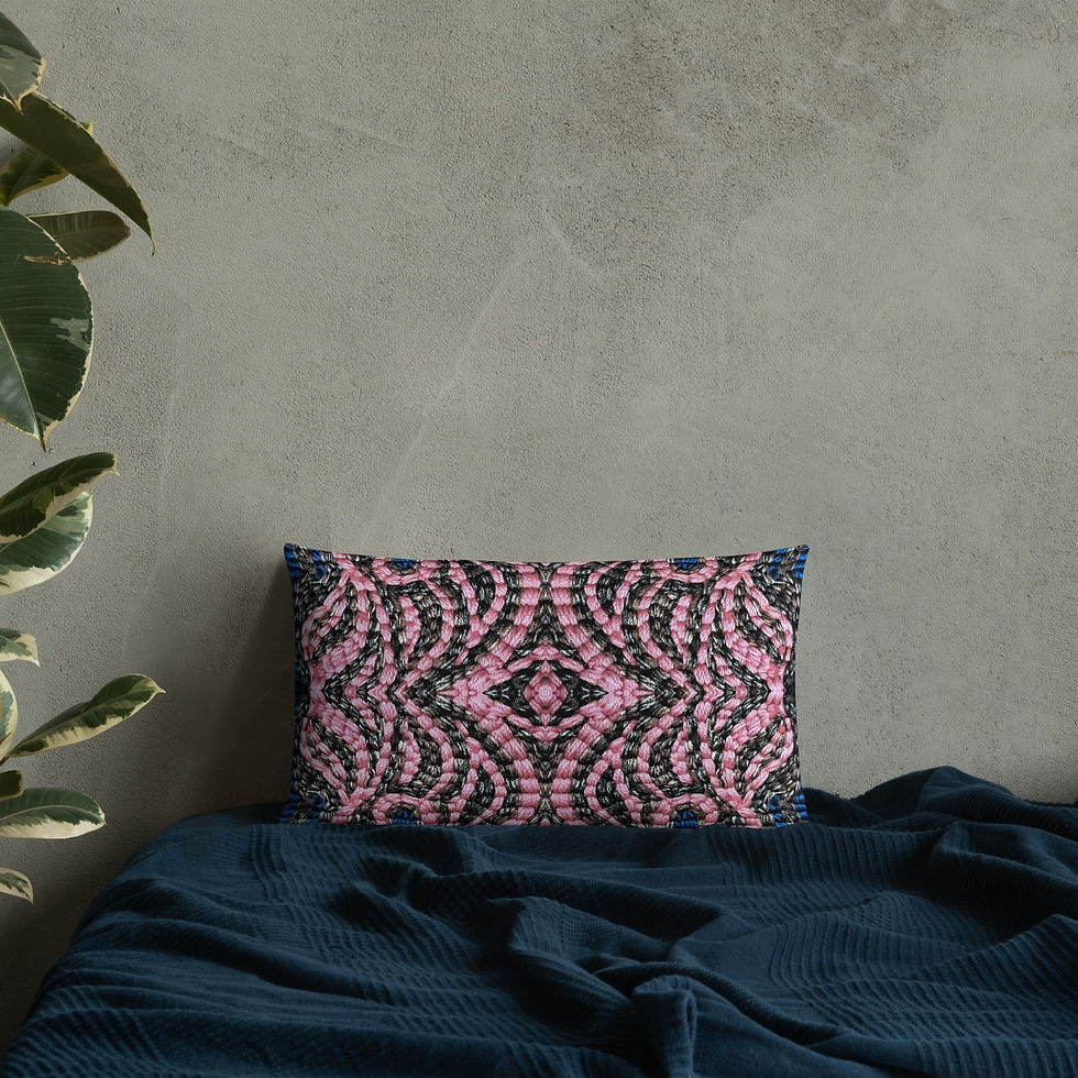 Thumbnail: Dusty pink embroidery