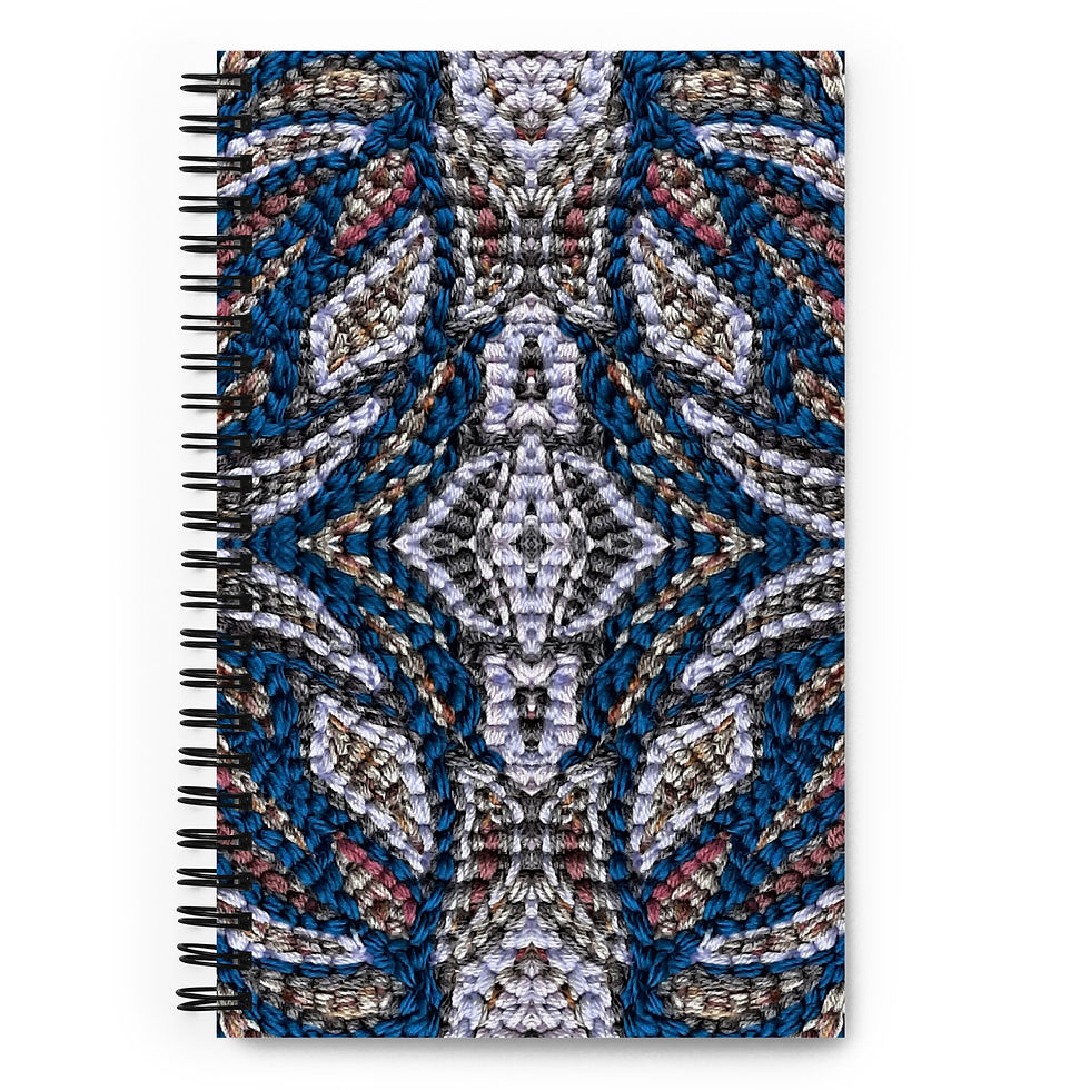 Cobalt on lilac arabesque