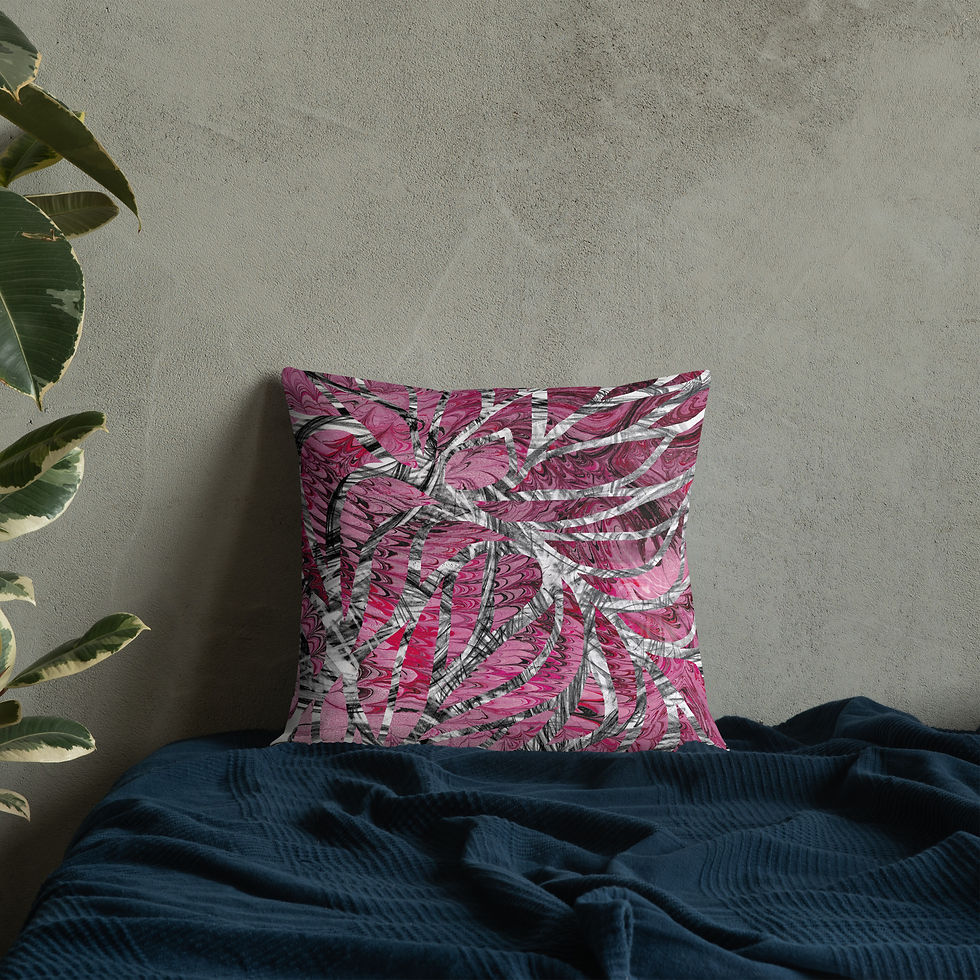 Thumbnail: Monochrome on pink marble I
