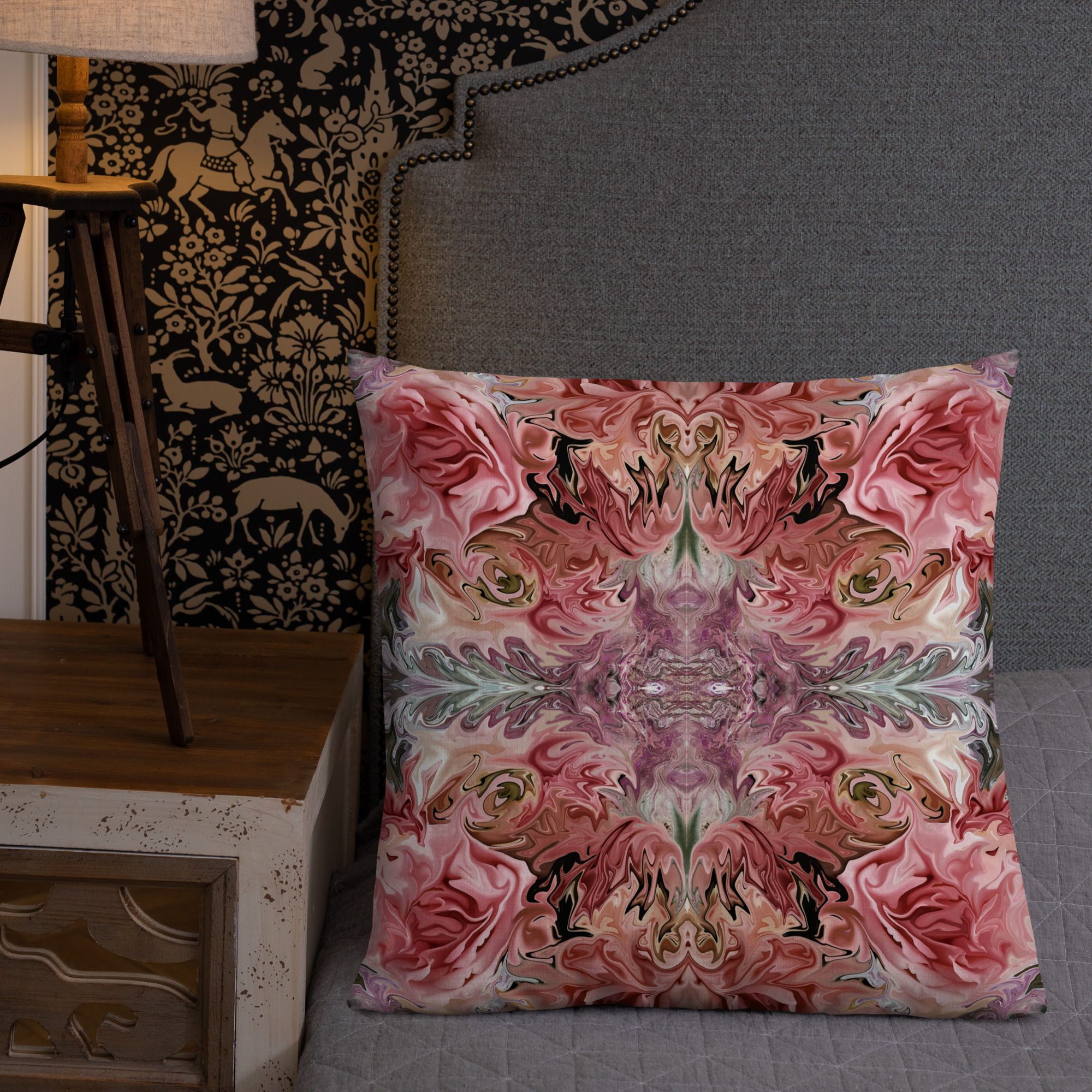 Pink roses arabesque