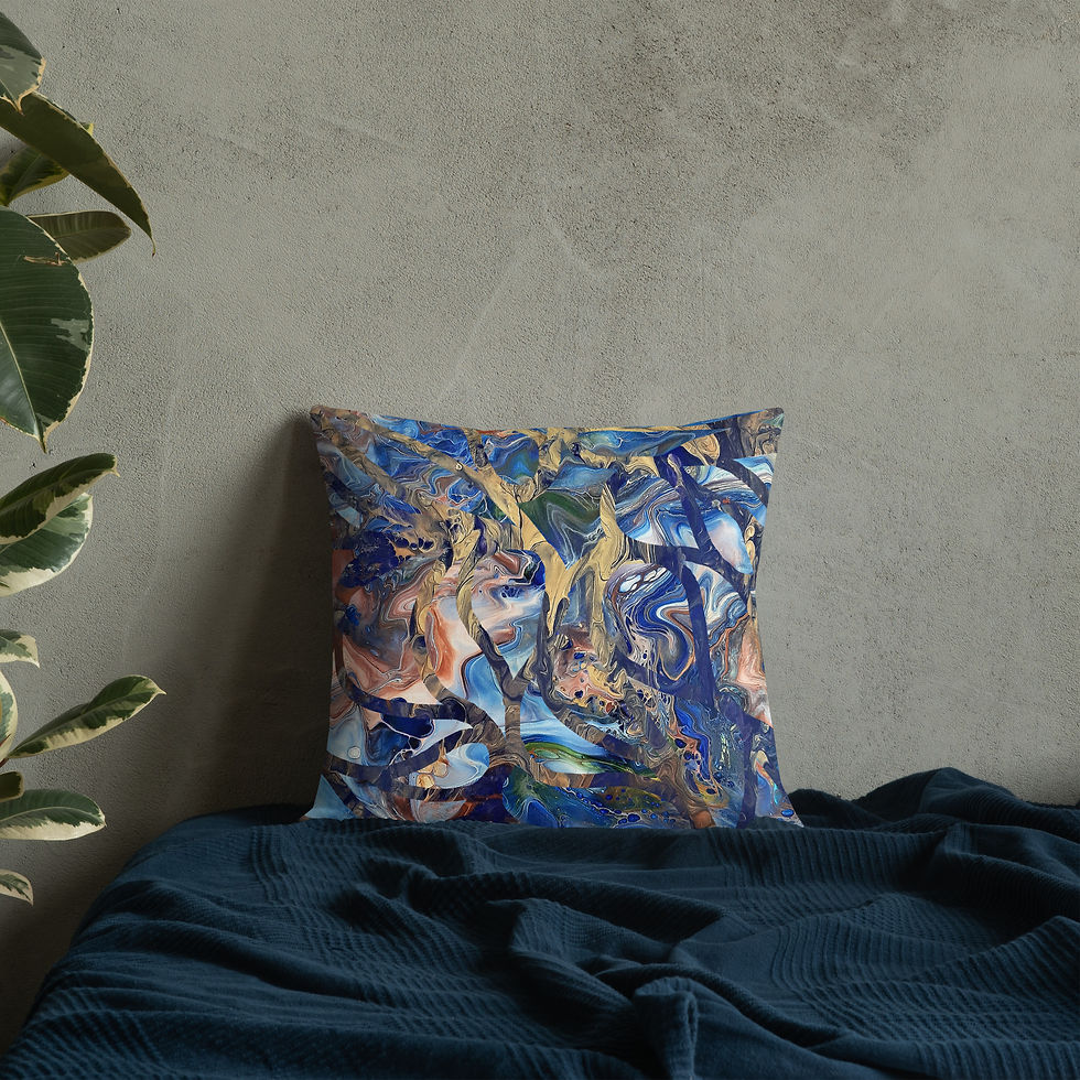 Thumbnail: Cobalt on gold arabesque IV