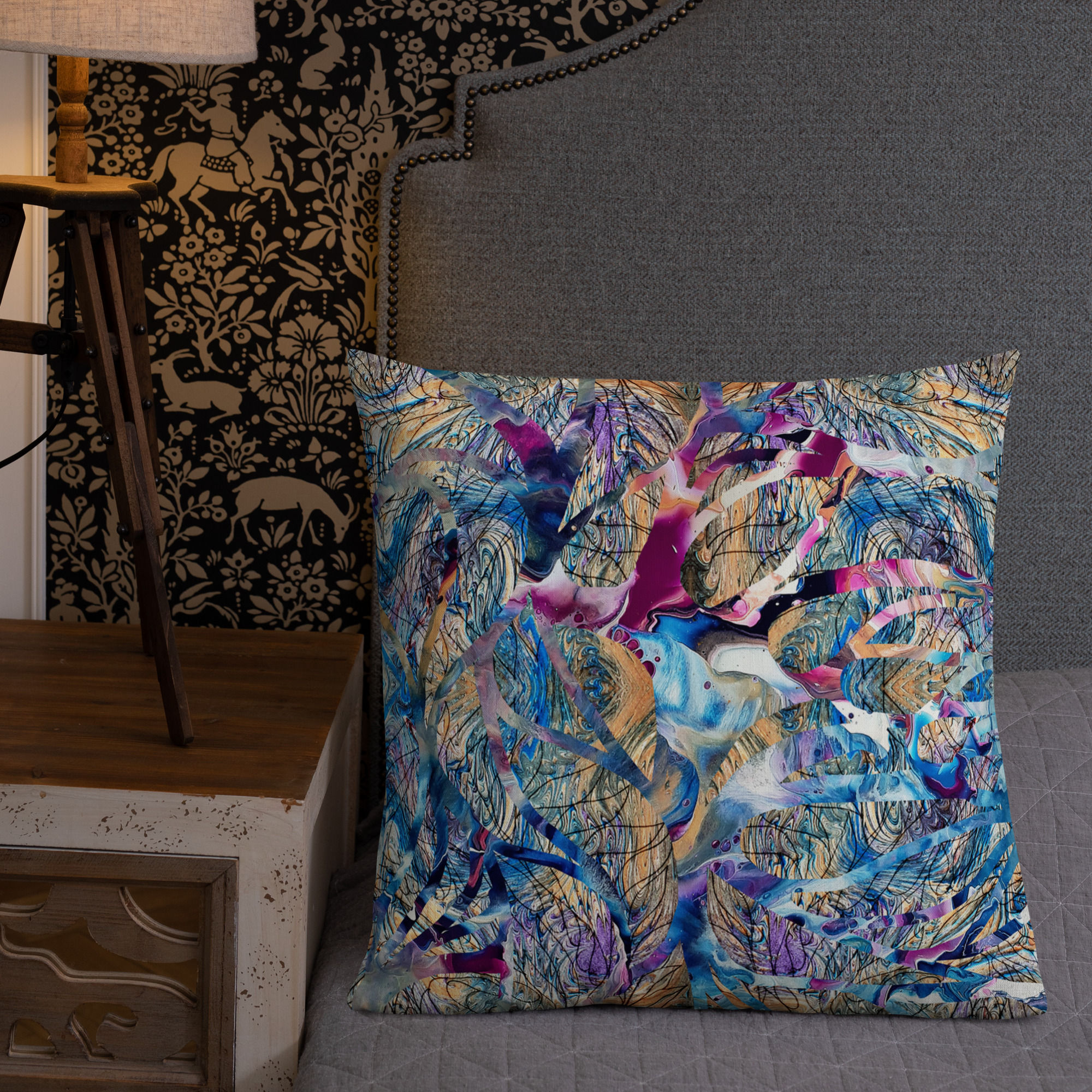 Mixed media arabesque