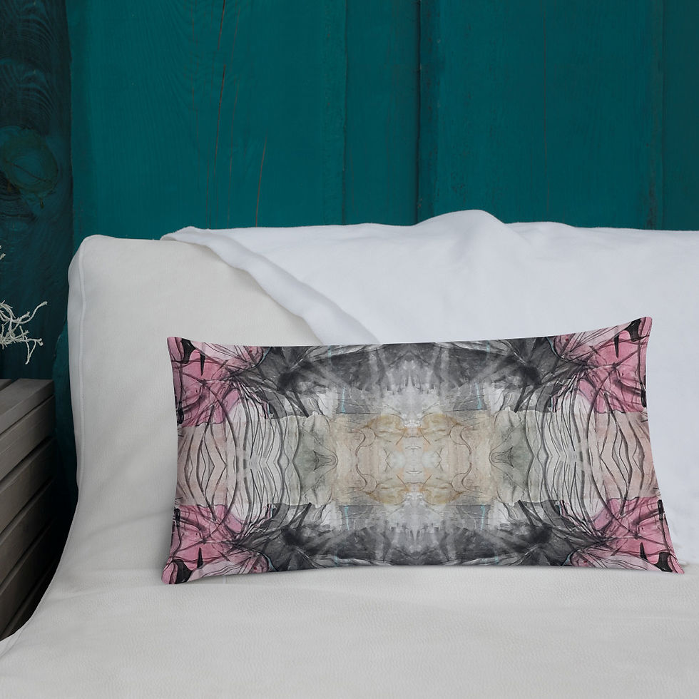 Thumbnail: Pink on charcoal symmetry I