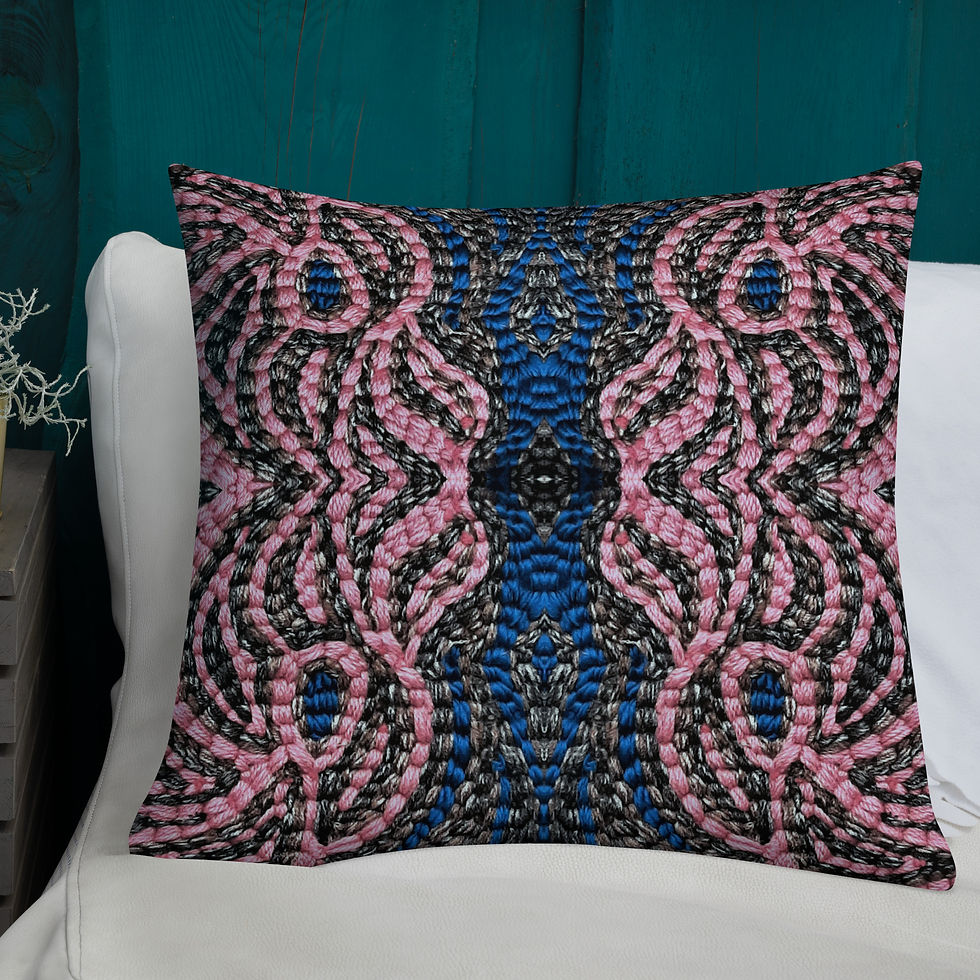 Thumbnail: Dusty pink embroidery I