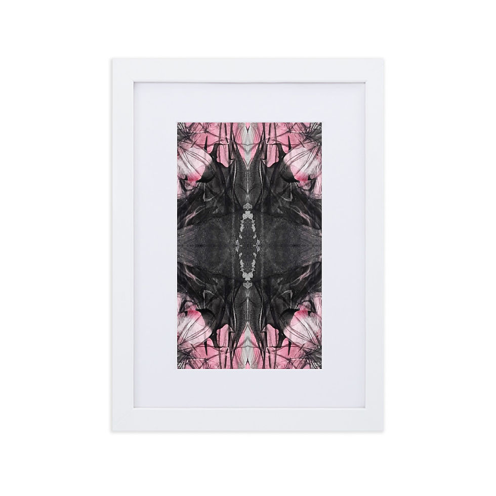 Thumbnail: Pink on grey arabesque