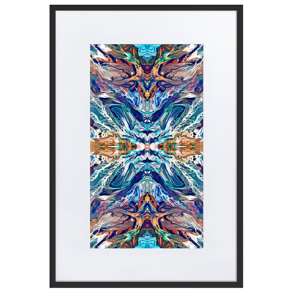 Cobalt kaleidoscope III