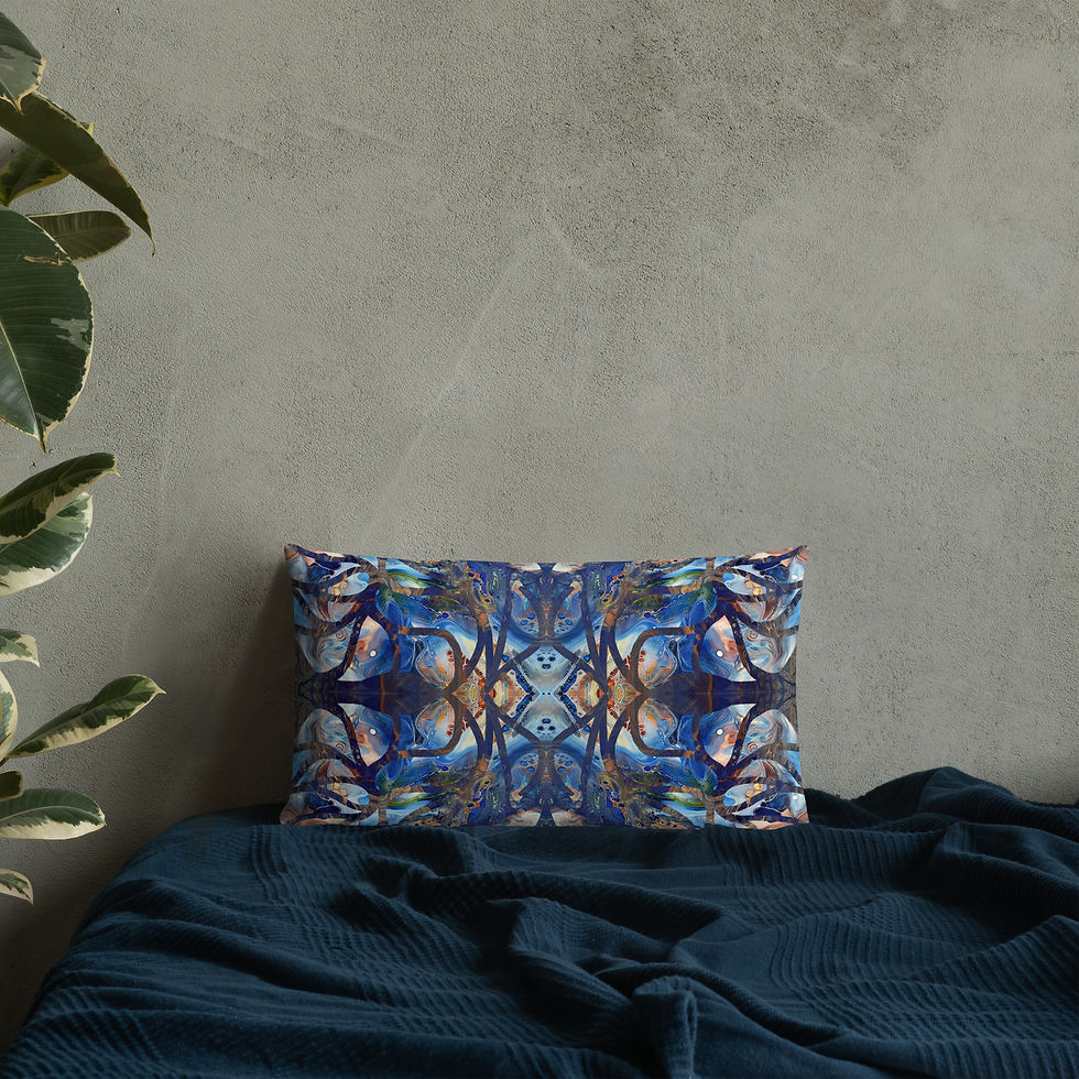 Thumbnail: Cobalt on gold arabesque I