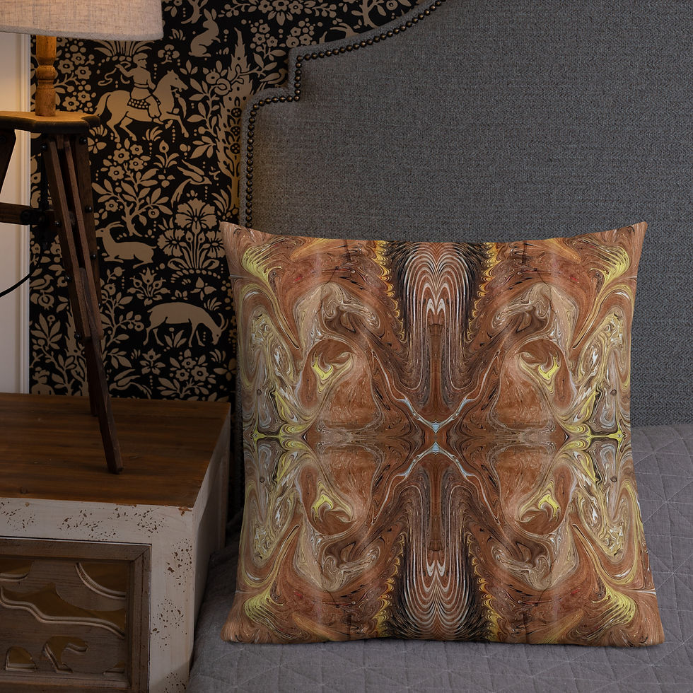 Thumbnail: Bronze on brown swirls I