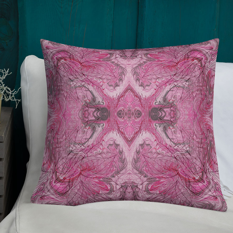 Thumbnail: Pink marbling swirls IV