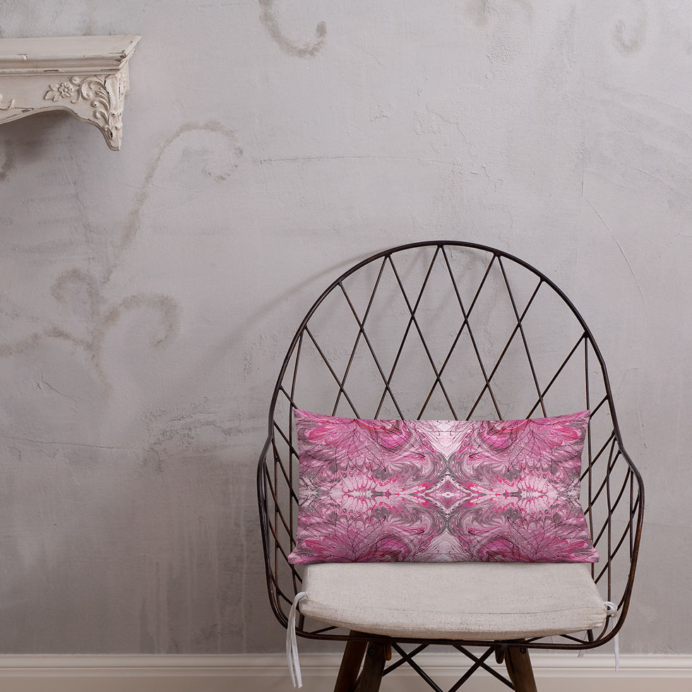Thumbnail: Pink marbling swirls I