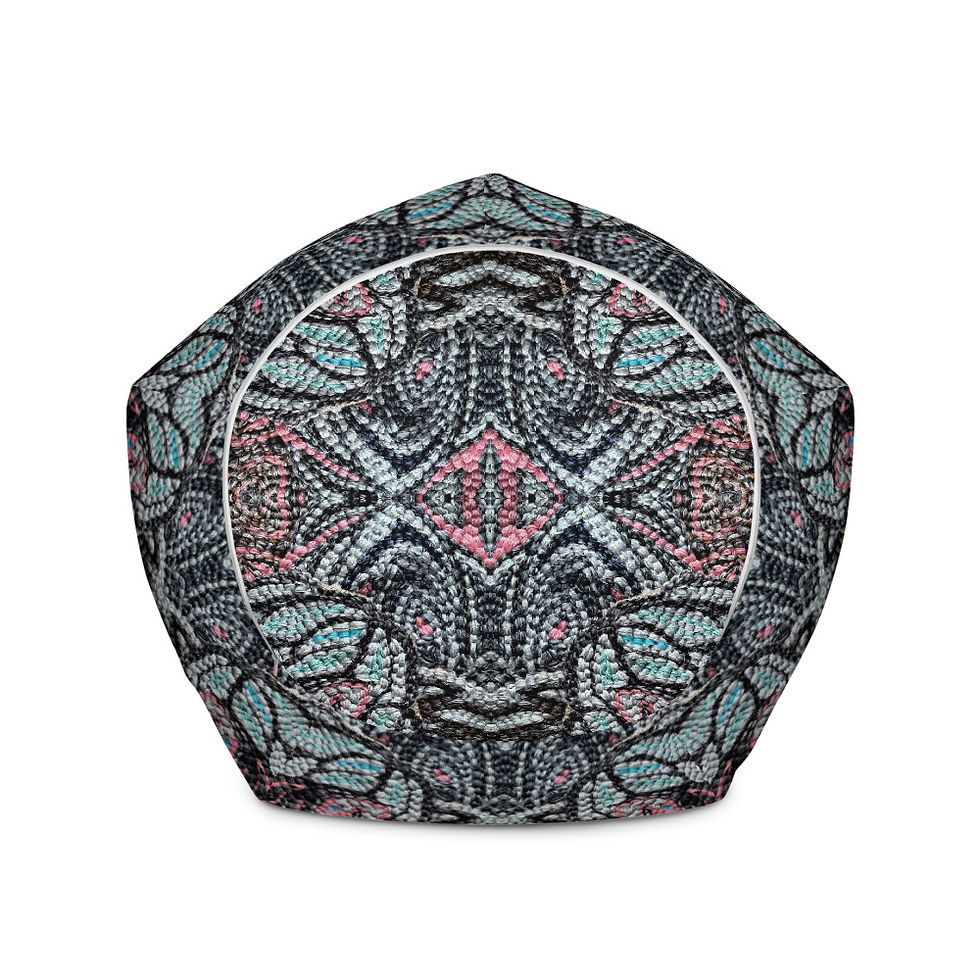 Thumbnail: Pink on grey arabesque I