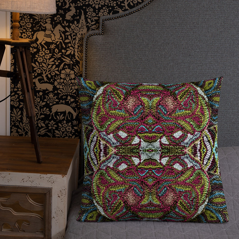 Thumbnail: Embroidered kaleidoscope I