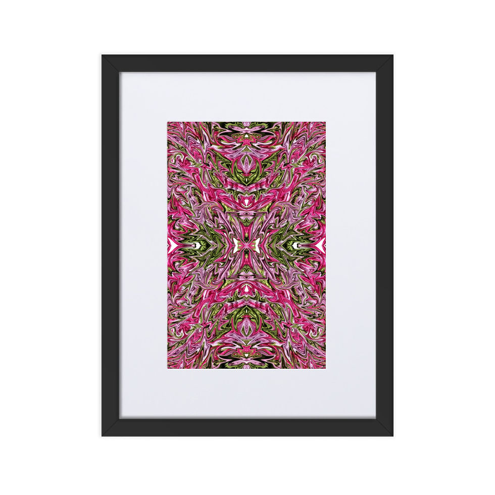 Thumbnail: Fuchsia on acid green embroidery I