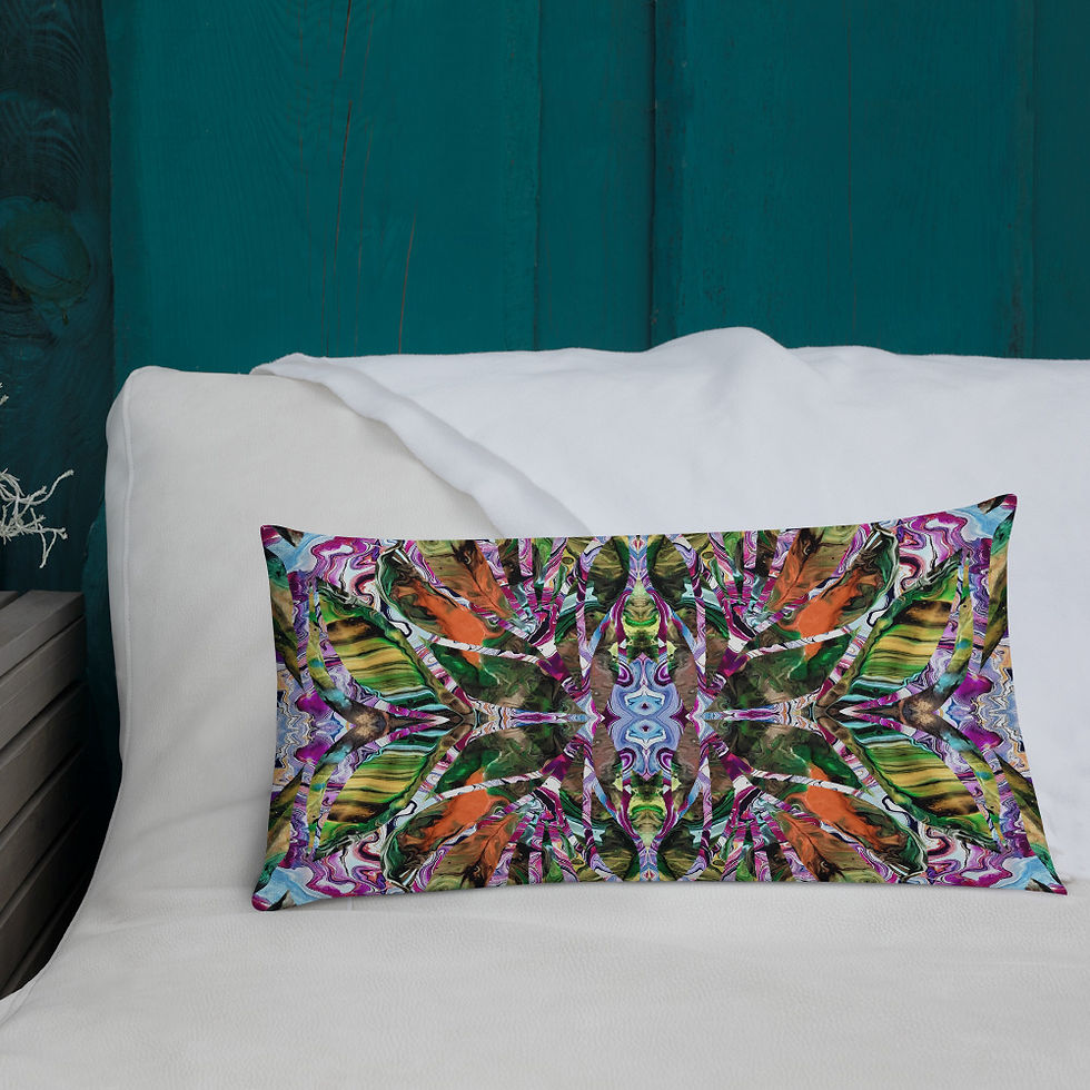 Thumbnail: Fuchsia on green arabesque I