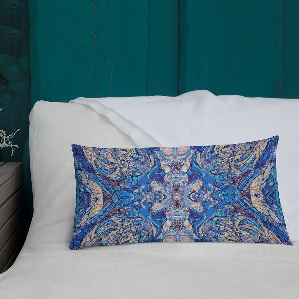 Thumbnail: Cobalt on gold arabesque I