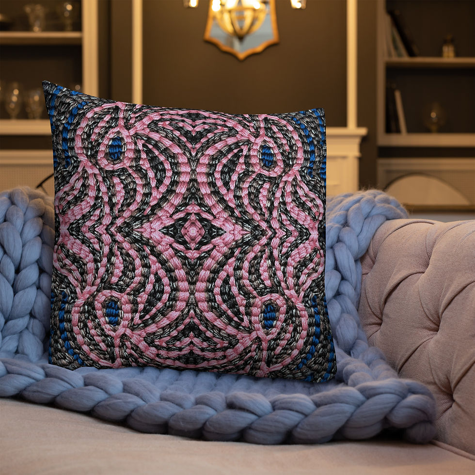 Thumbnail: Dusty pink embroidery