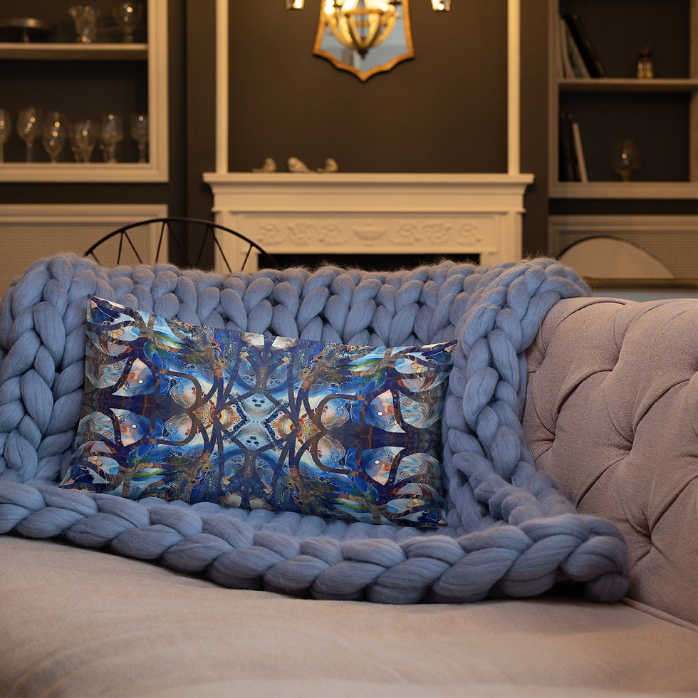 Thumbnail: Cobalt on gold arabesque I