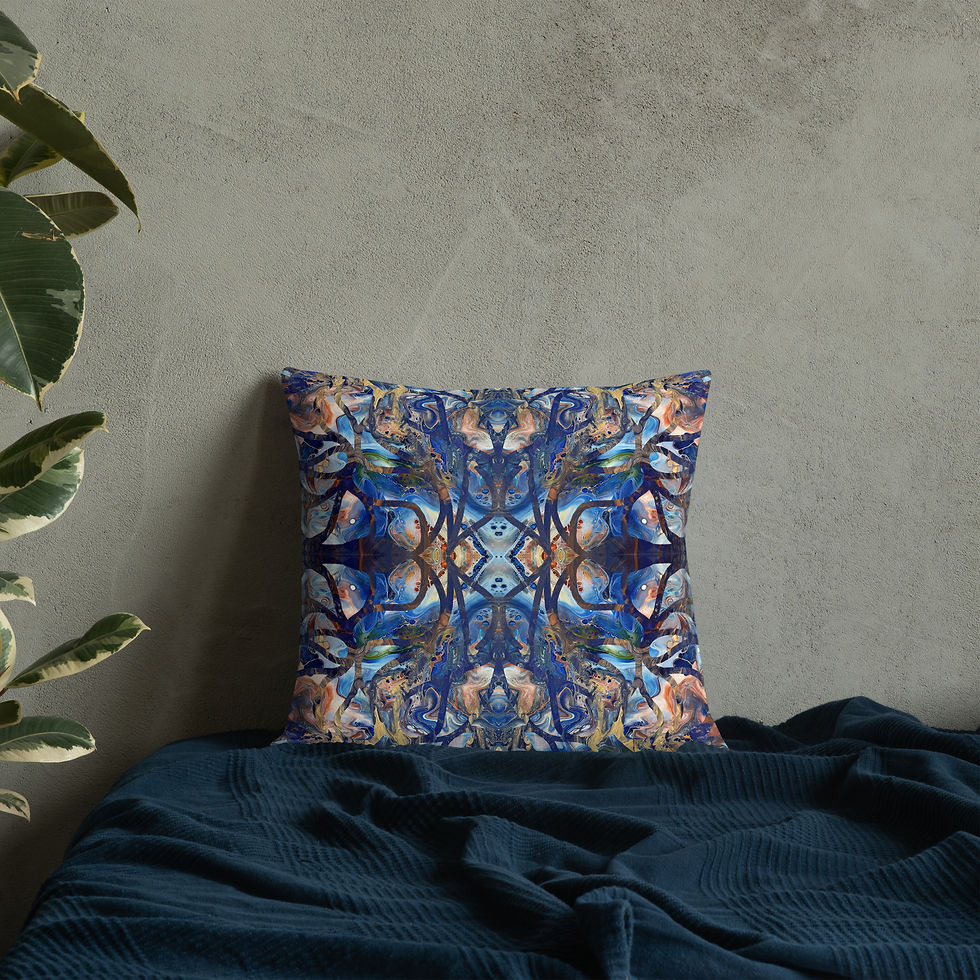 Thumbnail: Cobalt on gold arabesque I