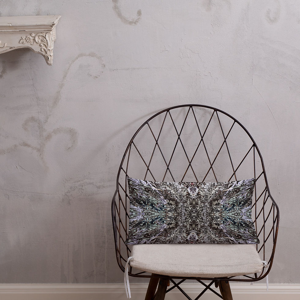 Thumbnail: Grey on lilac arabesque
