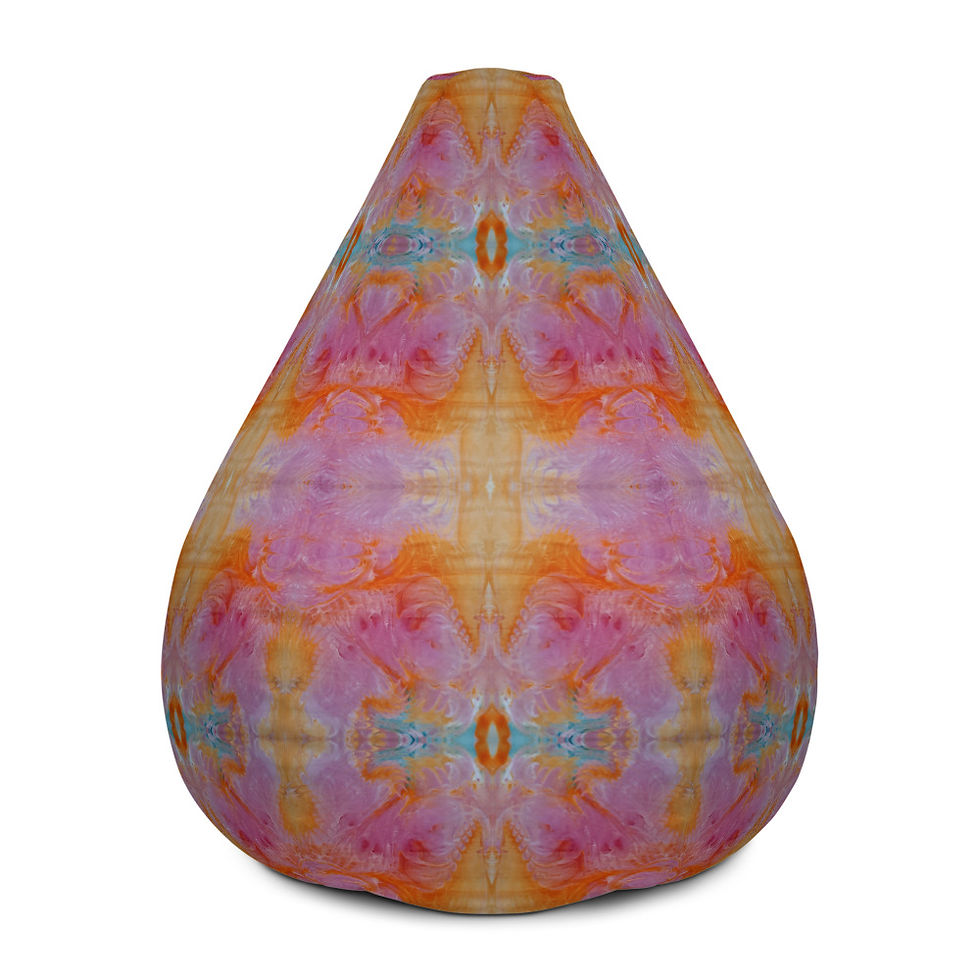 Orange on pink swirls IV