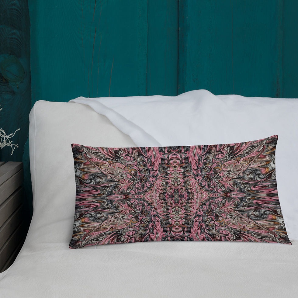 Thumbnail: Magenta on brown embroidery III