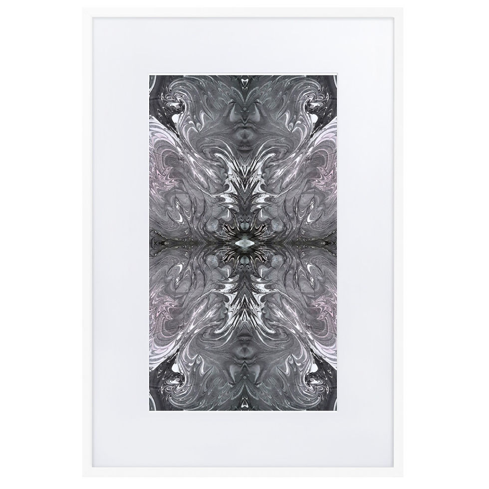 Thumbnail: Pink on grey arabesque III