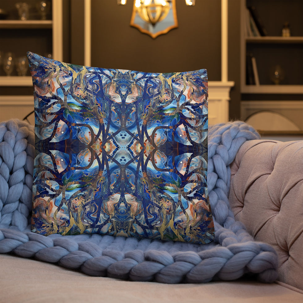 Thumbnail: Cobalt on gold arabesque I